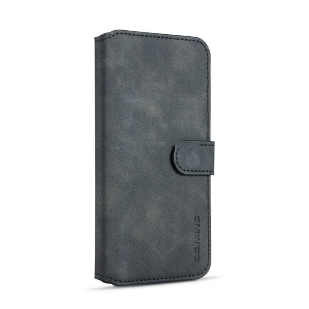 Retro Oil Side Horizontal Flip Case For Galaxy A10, With Holder & Card Slots & Wallet (Black) Black 8881471519909
