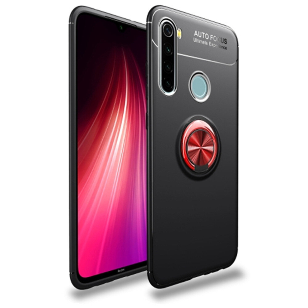 For Xiaomi Mi Note 8T Lenuo Shockproof Tpu Protective Case With Invisible Holder(Black ) Red 8881471521704