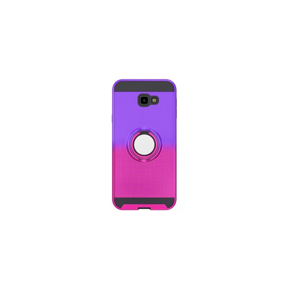 For Galaxy J4+ 2 In 1 Pc + Tpu Protective Case With 360 Degrees Rotate Ring Holder(Rose ) Red 8881471517691