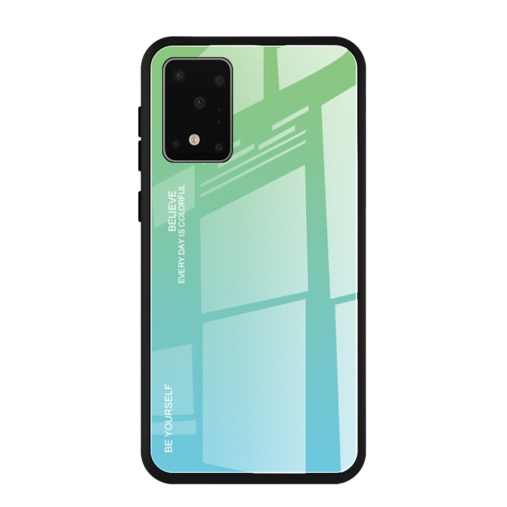 2 Pcs For Galaxy S11+ Gradient Color Glass Case 8881471520530