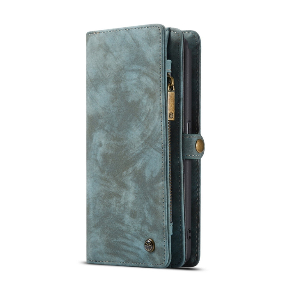 Caseme-008 Detachable Multifunctional Horizontal Flip Leather Case With Card Slot & Holder & Zipper Wallet & Photo Frame For Galaxy A80 / A90(Blue) Blue 8881471520370