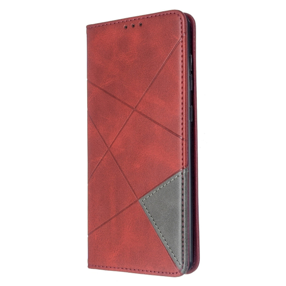 For Galaxy A71 Rhombus Texture Horizontal Flip Magnetic Leather Case With Holder & Card Slots(Red) Red 8881471517899