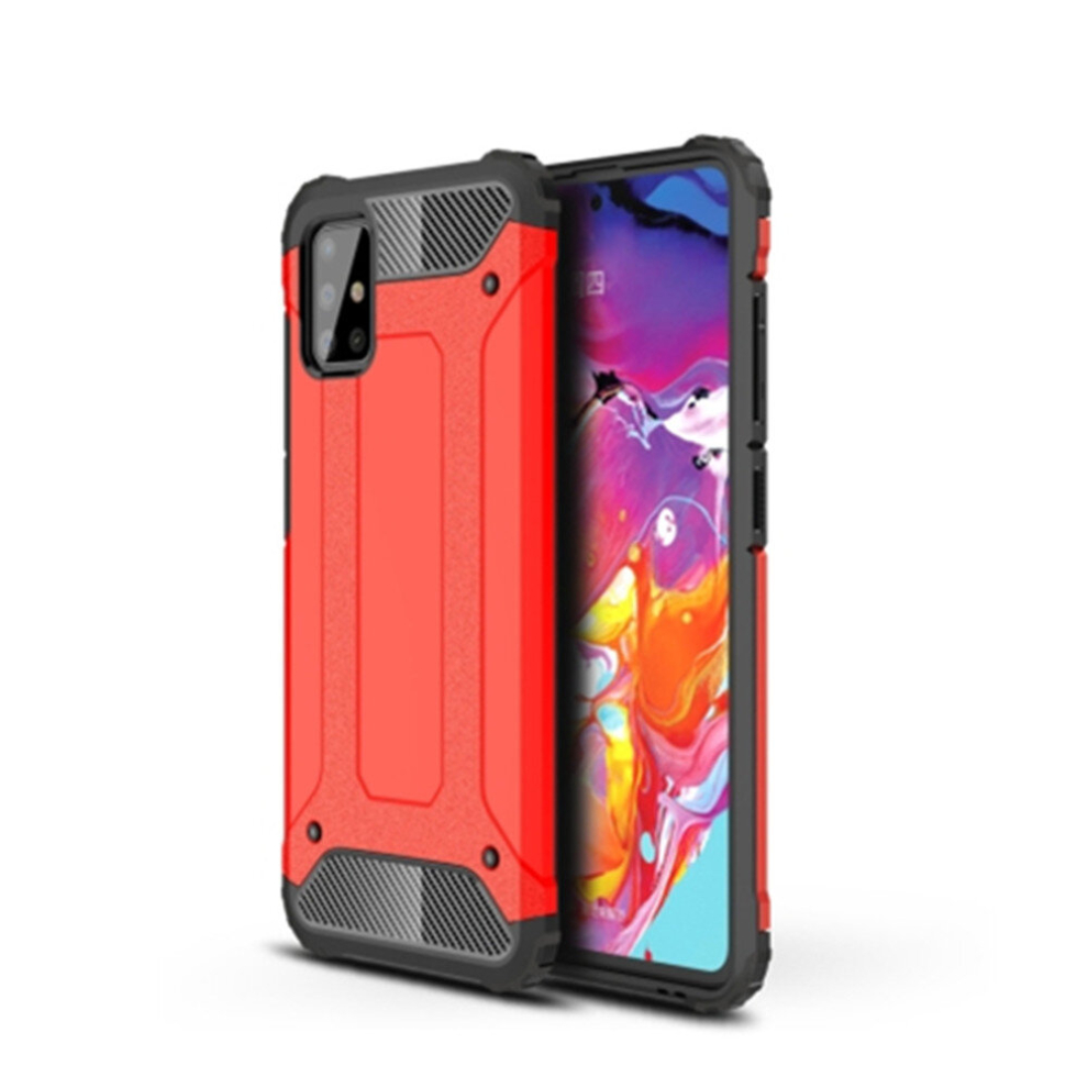 2Pcs For Galaxy A51 Magic Armor Tpu + Pc Combination Case(Red) Red 8881471517950