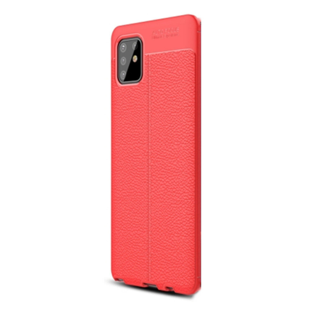 For Galaxy A81 / M60s Litchi Texture Tpu Shockproof Case(Red) Red 8881471517639
