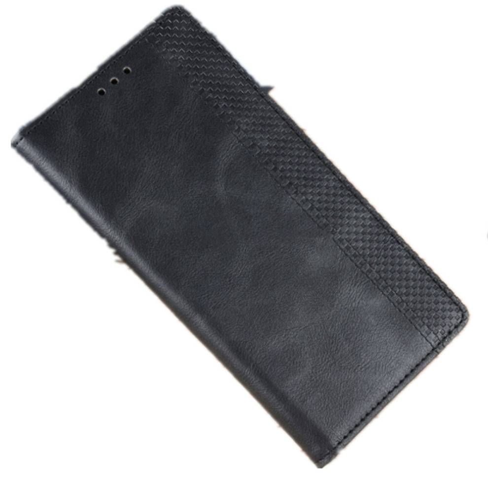 Magnetic Buckle Retro Texture Horizontal Flip Leather Case For Galaxy A50, With Holder & Card Slots & Wallet (Black) Black 8881471518100
