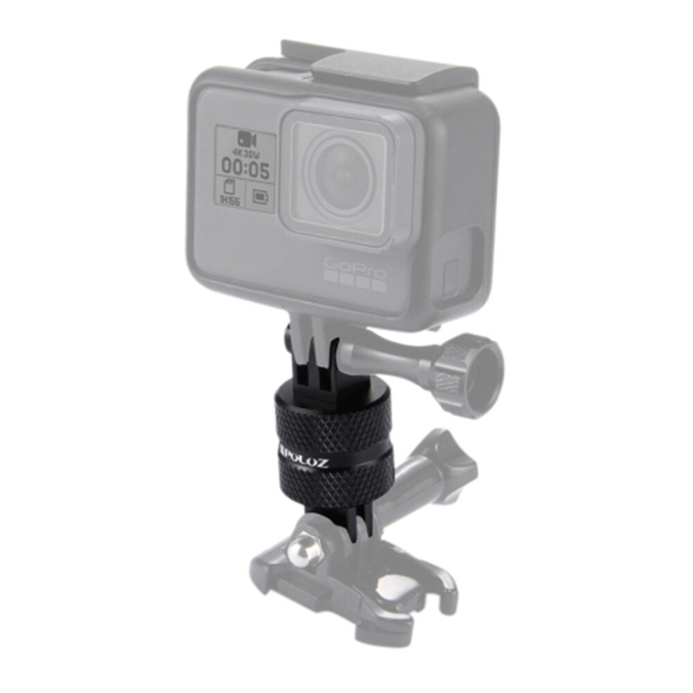 360 Degree Rotation Cnc Swivel Pivot Extension Arm Tripod Mount For Gopro Hero8 / Max / Hero7, Dji Osmo Action, Xiaoyi And Other Action Cameras Black 8881471557642