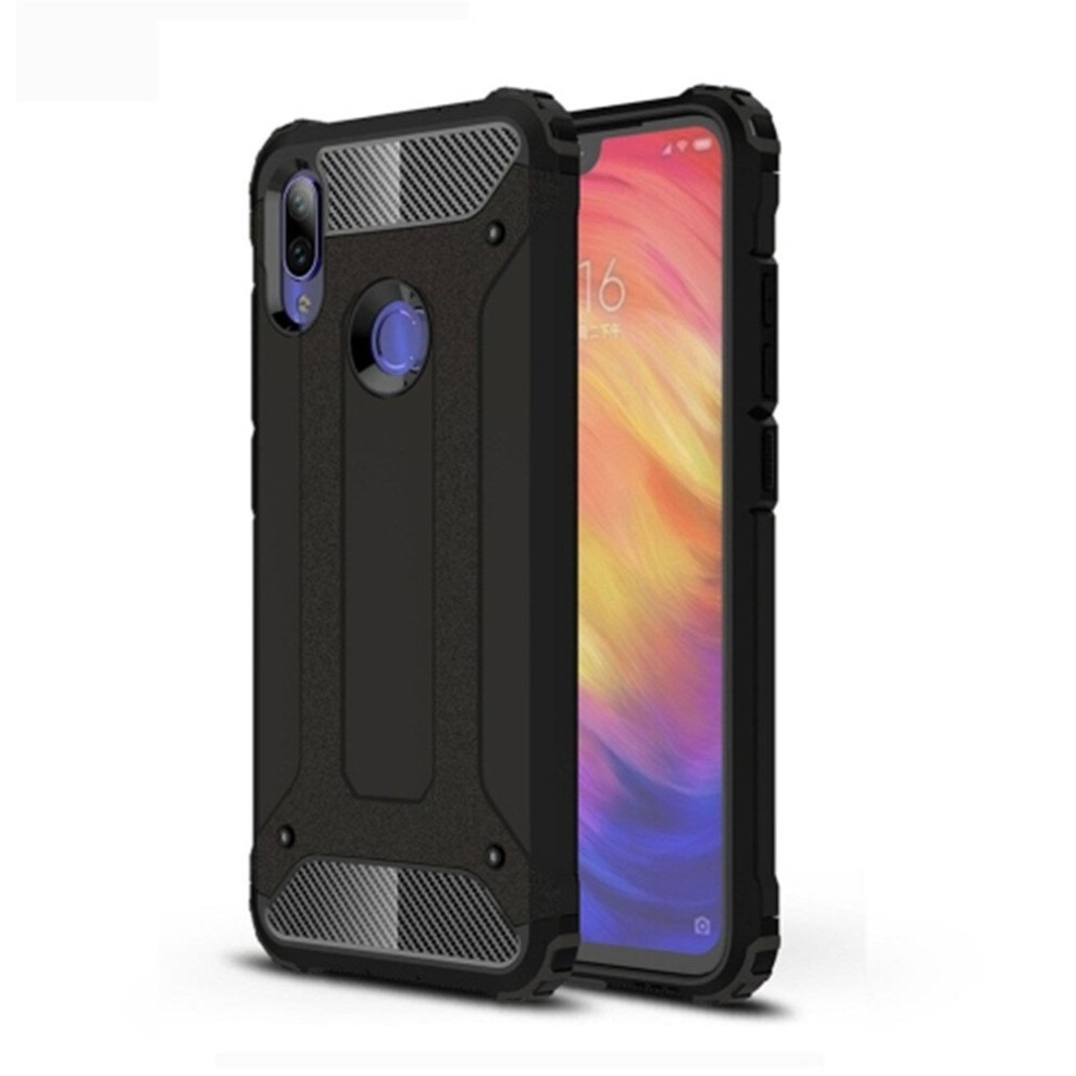 2 Pcs Magic Armor Tpu + Pc Combination Case For Xiaomi Redmi Note 7 / Redmi Note 7 Pro(Black) Black 8881471520936