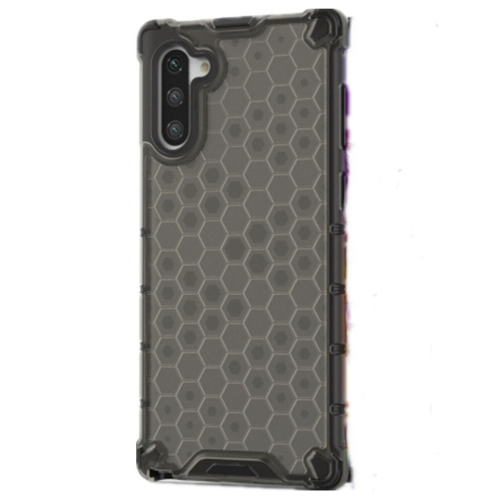 2Pcs Shockproof Honeycomb Pc + Tpu Case For Galaxy Note 10 (Black) Black 8881471520905