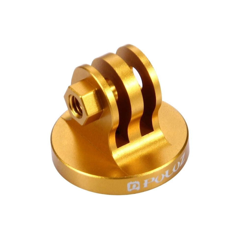 2Pcs 1/4 Inch Screw Hole Tripod Mount Cnc Adapter For Gopro Hero8 / Max / Hero7, Dji Osmo Action, Xiaoyi And Other Action Cameras(Gold) Black/Gold 8881471557390