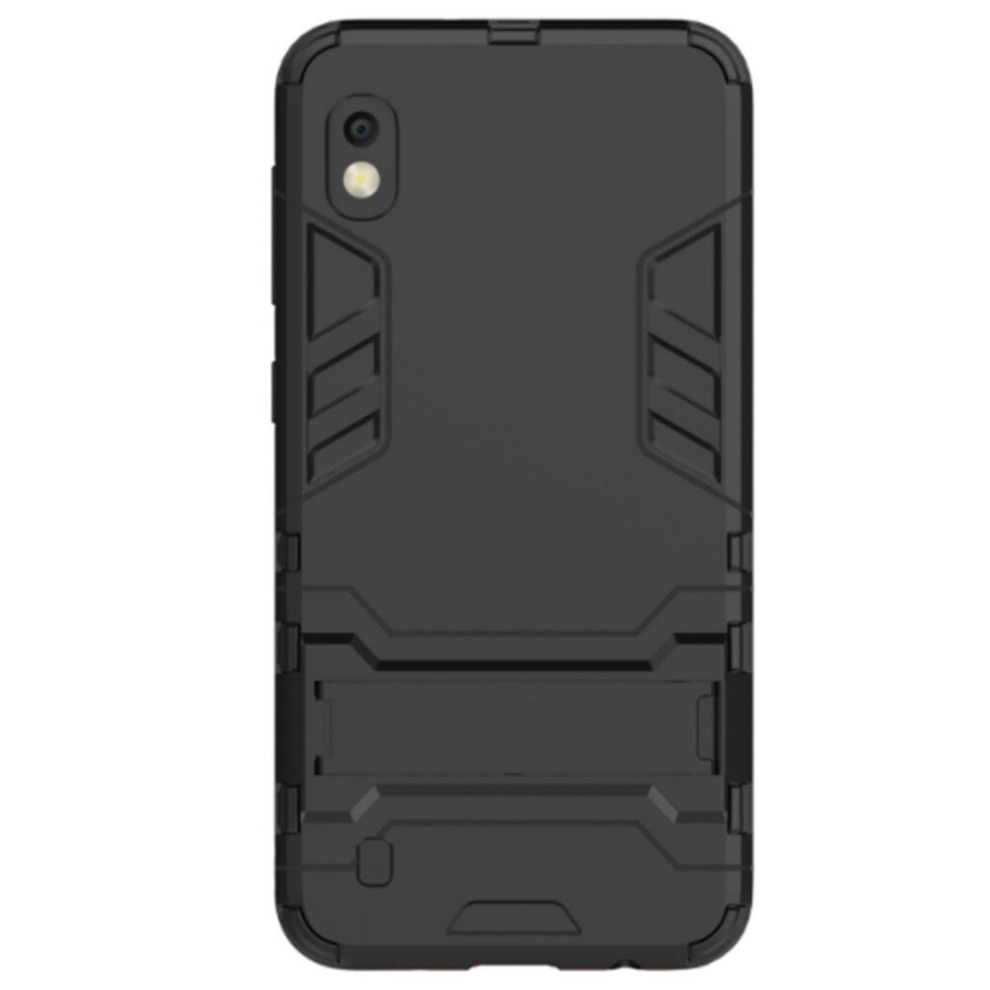 2Pc Shockproof Pc + Tpu Case For Galaxy A10, With Holder (Black) Black 8881471520165