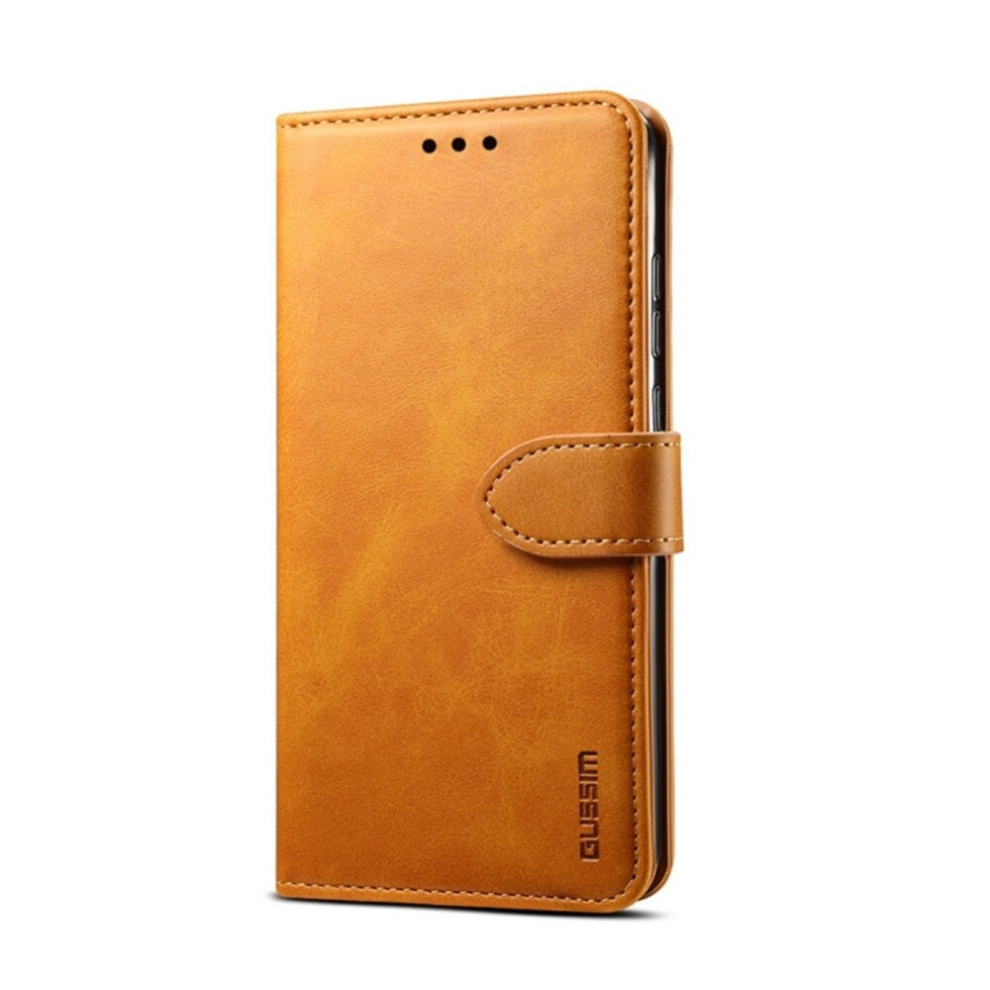 For Galaxy S9 Gussim Business Style Horizontal Flip Leather Case With Holder & Card Slots & Wallet(Khaki) 8881471520851