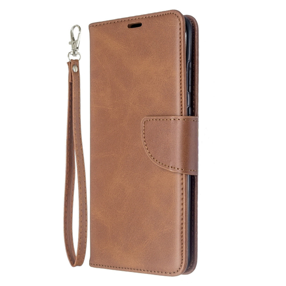 For Galaxy S11 Retro Lambskin Texture Pure Color Horizontal Flip Pu Leather Case With Holder & Card Slots & Wallet & Lanyard(Brown) Brown 8881471517042