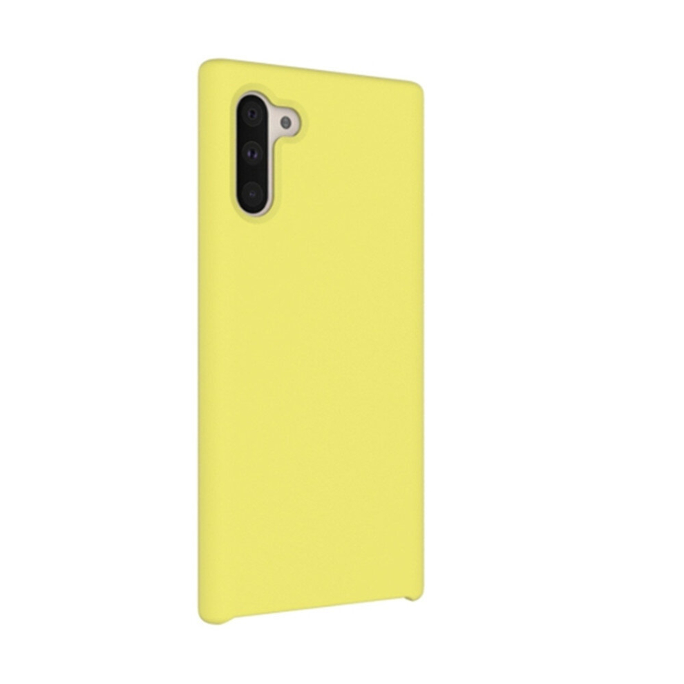 Solid Color Liquid Silicone Dropproof Full Coverage Protective Case For Galaxy Note 10(Yellow) Yellow 8881471520967