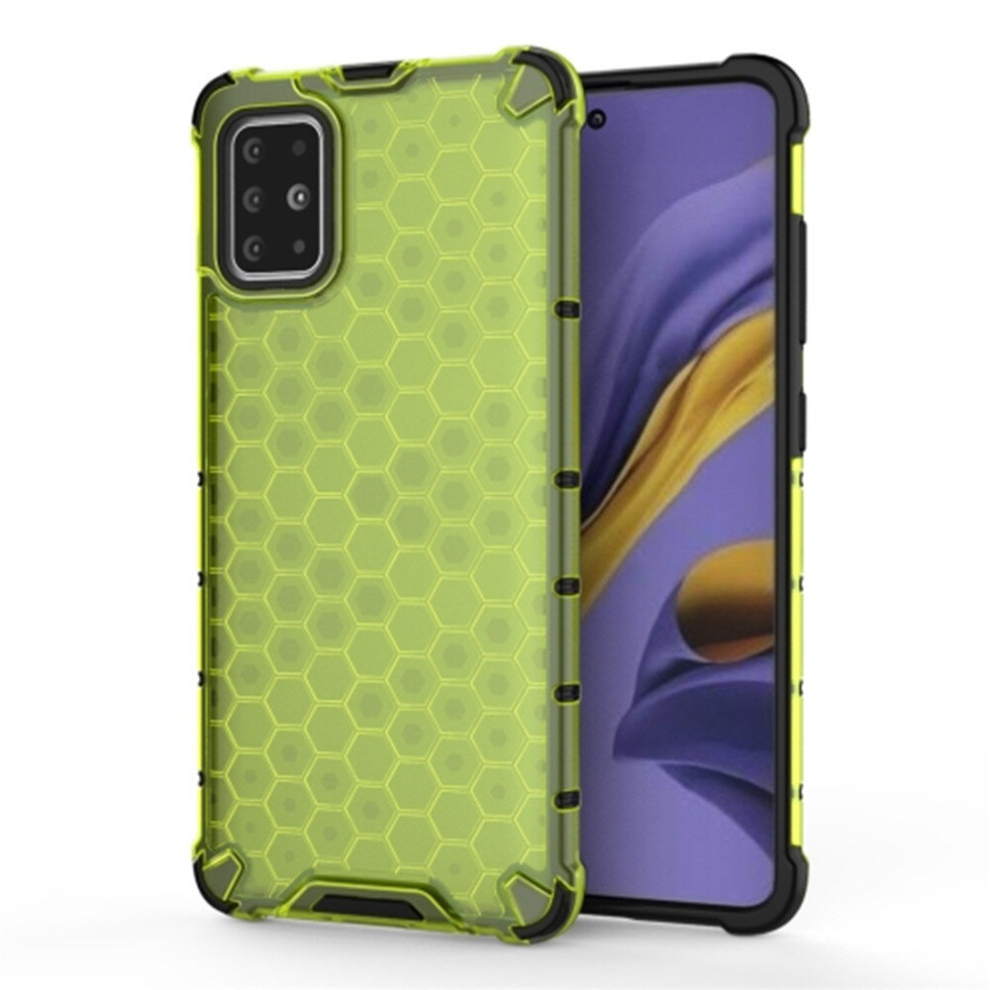 2Pcs For Galaxy S10 Shockproof Honeycomb Pc + Tpu Protective Case(Green) Green 8881471518070