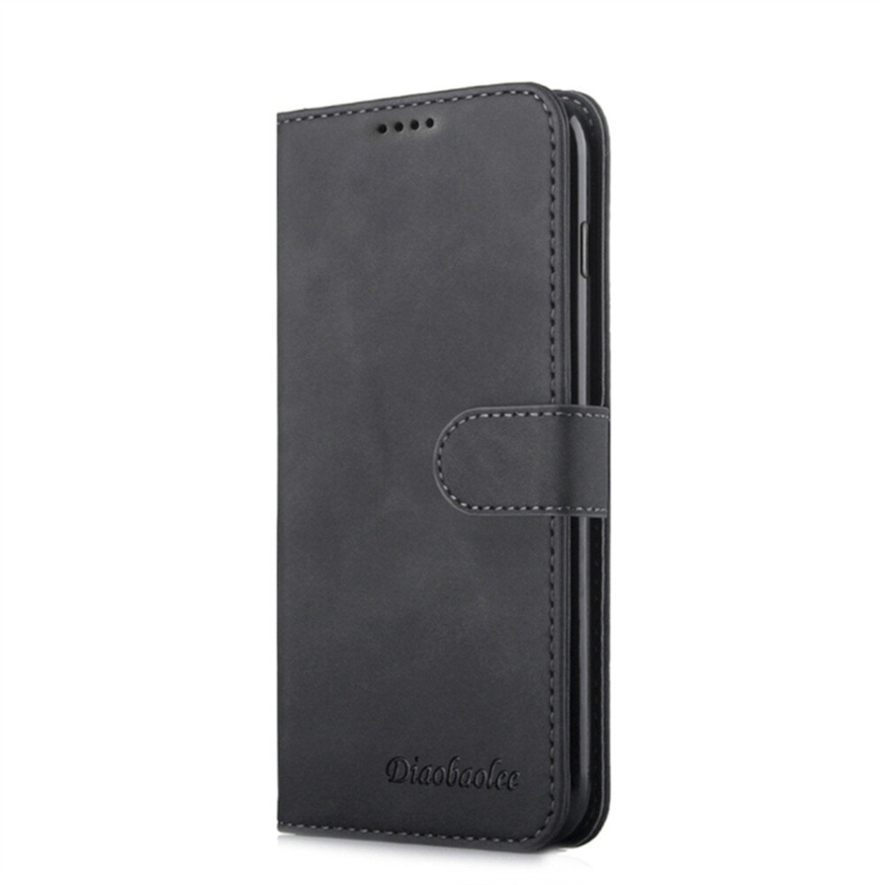 For Galaxy S10 Diaobaolee Pure Fresh Texture Horizontal Flip Leather Case, With Holder & Card Slot & Wallet & Photo Frame(Black) Black 8881471518803