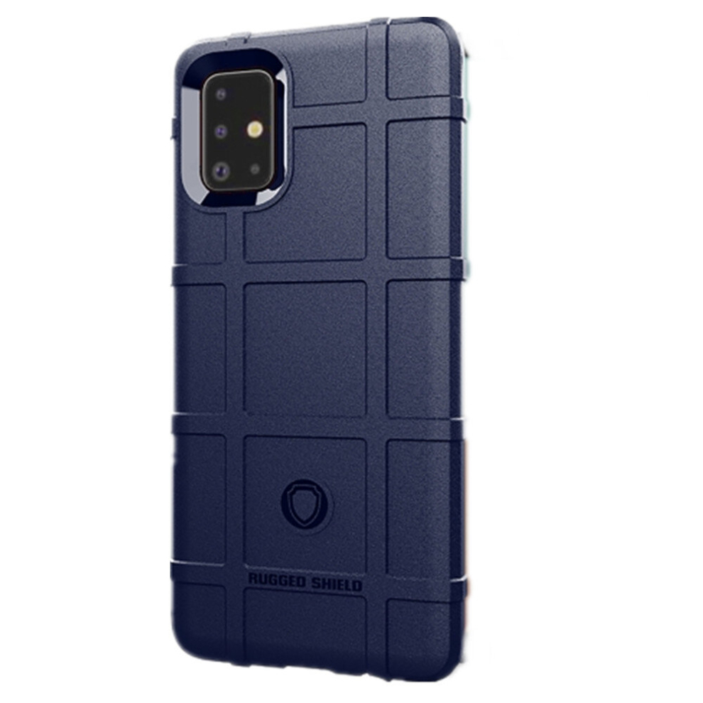 2Pcs For Galaxy A71 Full Coverage Shockproof Tpu Case(Blue) Blue 8881471517486