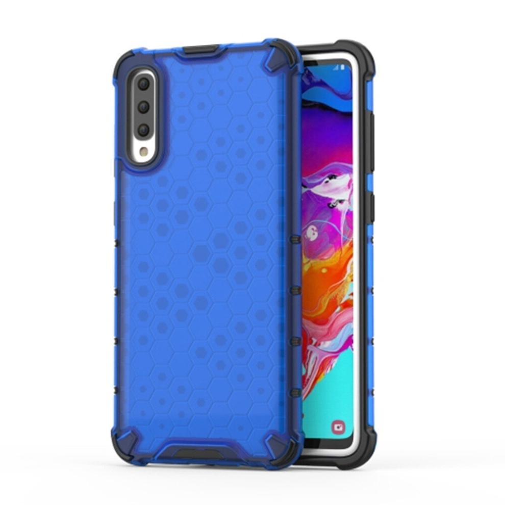 Shockproof Honeycomb Pc + Tpu Case For Galaxy A70 (Blue) Blue 8881471523159