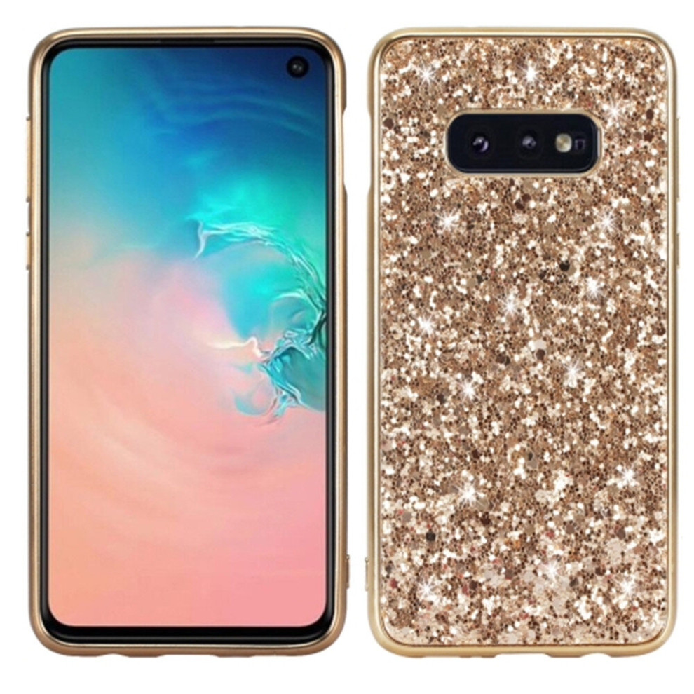 Glitter Powder Shockproof Tpu Protective Case For Galaxy S10 (Gold) Gold 8881471521896