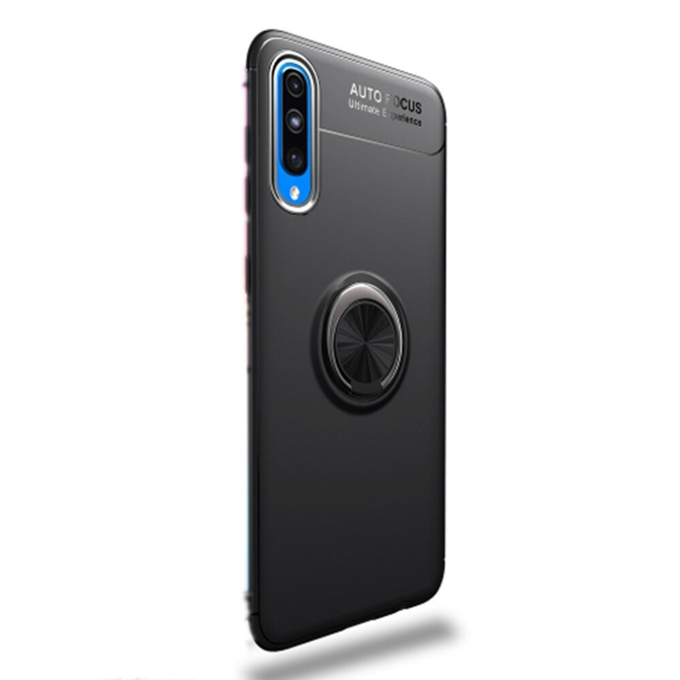 Shockproof Tpu Case For Galaxy A70, With Invisible Holder (Black) Black 8881471523265