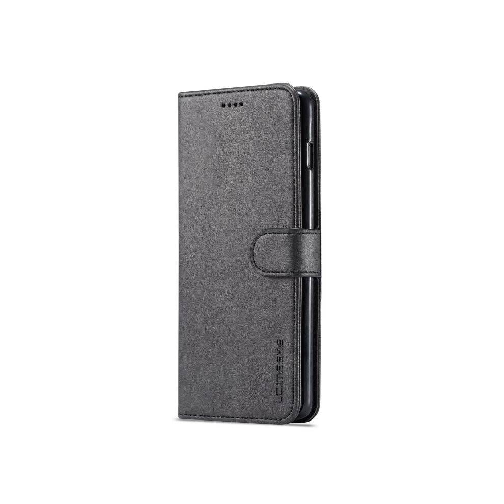 For Galaxy S10 Lc.imeeke Calf Texture Horizontal Flip Leather Case, With Holder & Card Slots & Wallet(Black) Black 8881471519077