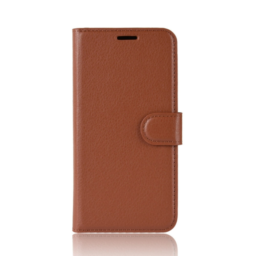 2 Pcs Litchi Texture Horizontal Flip Leather Case For Nokia 6.2, With Wallet & Holder & Card Slots(Brown) Brown 8881471522060