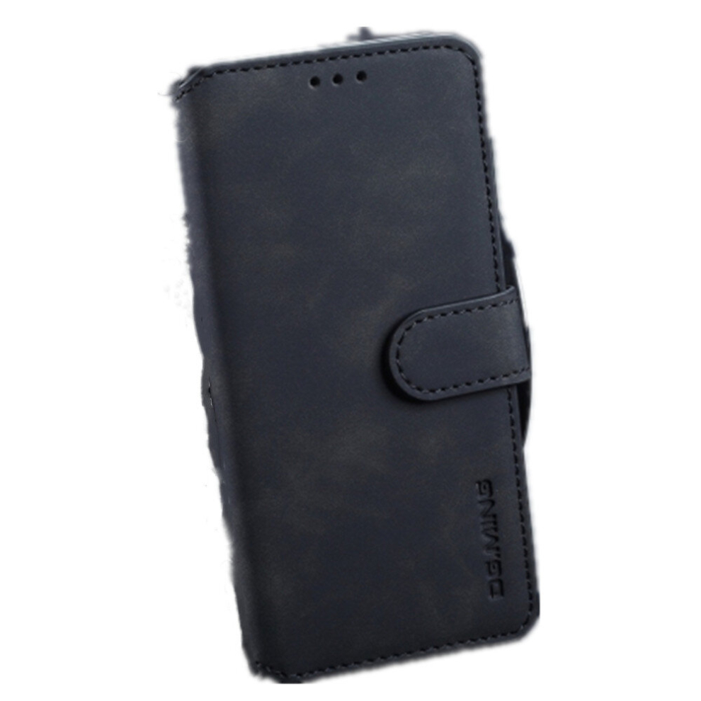Retro Oil Side Horizontal Flip Case For Galaxy S10, With Holder & Card Slots & Wallet (Black) Black 8881471522039