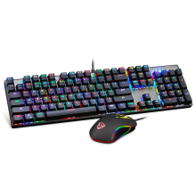 CK888 NKRO Blue Switch 104-Tasten-Kombination aus mechanischer Gaming-Tastatur und -Maus