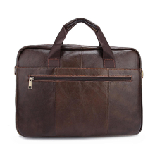 Herren Aktentaschen Handtasche Dokument Business Office Laptoptasche Leder männliche Arbeitstasche braun