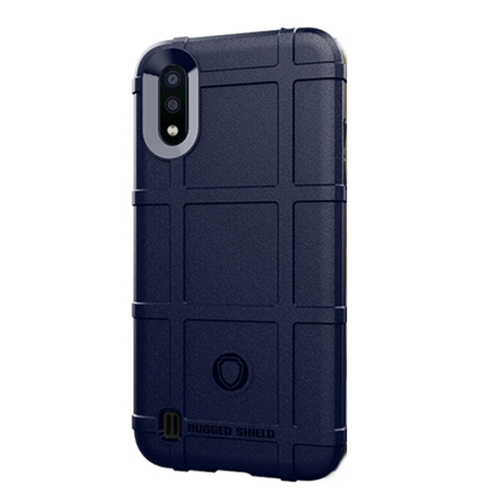 2Pc For Galaxy A01 Full Coverage Shockproof Tpu Case(Blue) Blue 8881471522107