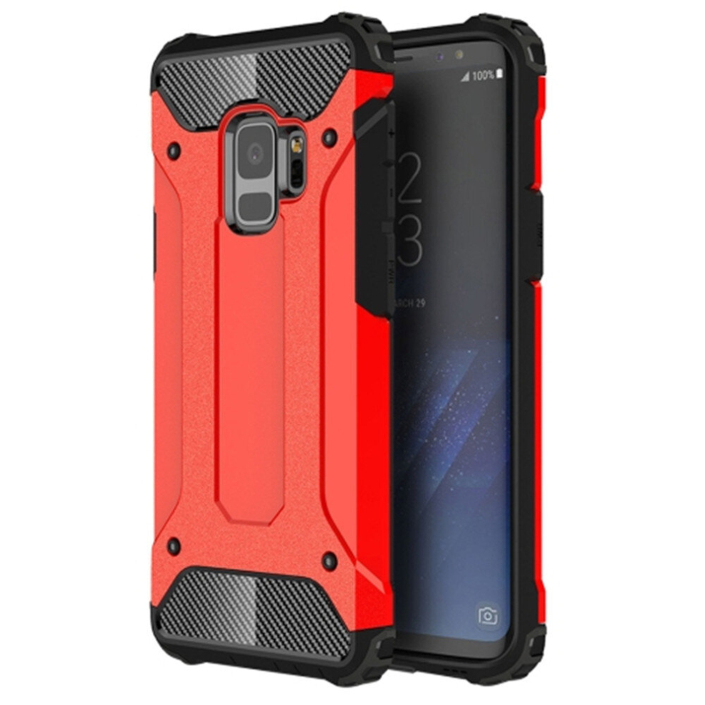 For Galaxy S9 Tpu + Pc 360 Degree Protection Shockproof Protective Back Case(Red) Red 8881471527324