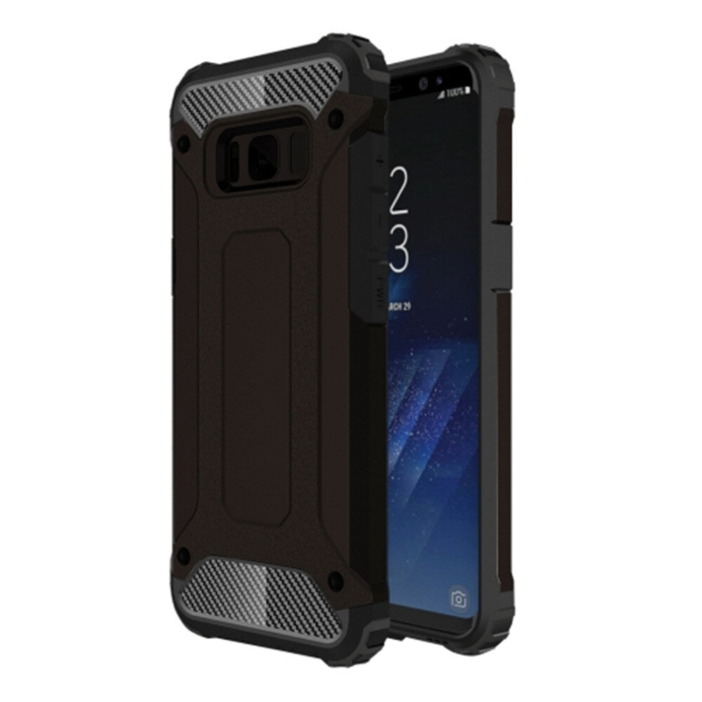 2 Pcs For Galaxy S8 + Tough Armor Tpu + Pc Combination Case(Black) Black 8881471527928