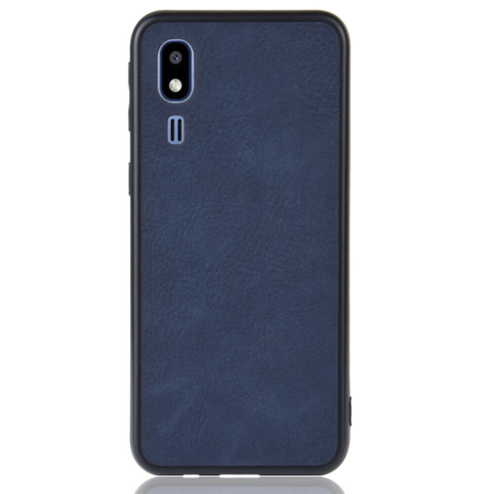 2 Pcs Shockproof Sheep Skin Pc + Pu + Tpu Case For Samsung Galaxy A2 Core(Blue) Blue 8881471528031