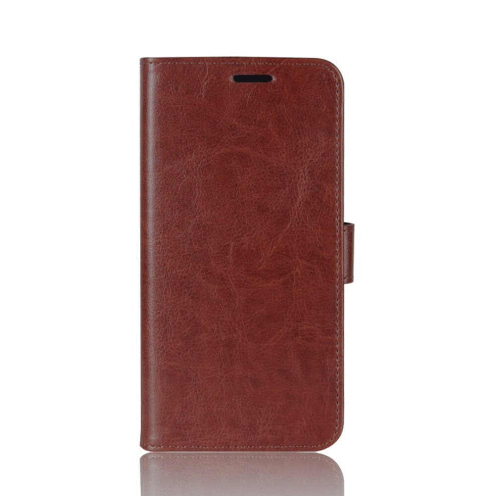 For Lg K20 (2019) R64 Texture Single Fold Horizontal Flip Leather Case With Holder & Card Slots & Wallet(Brown) Brown 8881471525313