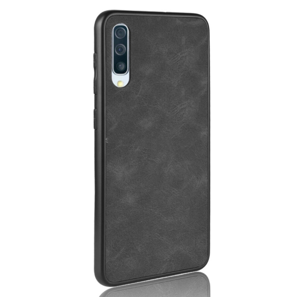 Shockproof Sheep Skin Pc + Pu + Tpu Case For Galaxy A70 (Black) Black 8881471527676