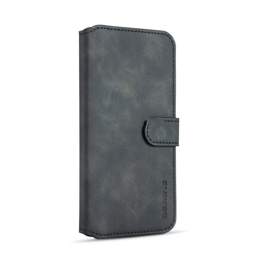 Retro Oil Side Horizontal Flip Case For Huawei Y5 (2019), With Holder & Card Slots & Wallet (Black) Black 8881471524798