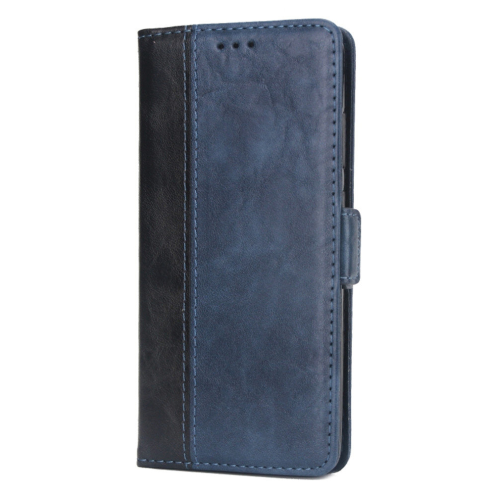 For Huawei Mate 20 Contrast Color Splicing Horizontal Flip Tpu + Pu Leather Case With Card Slots & Holder & Wallet(Blue) Blue 8881471525009