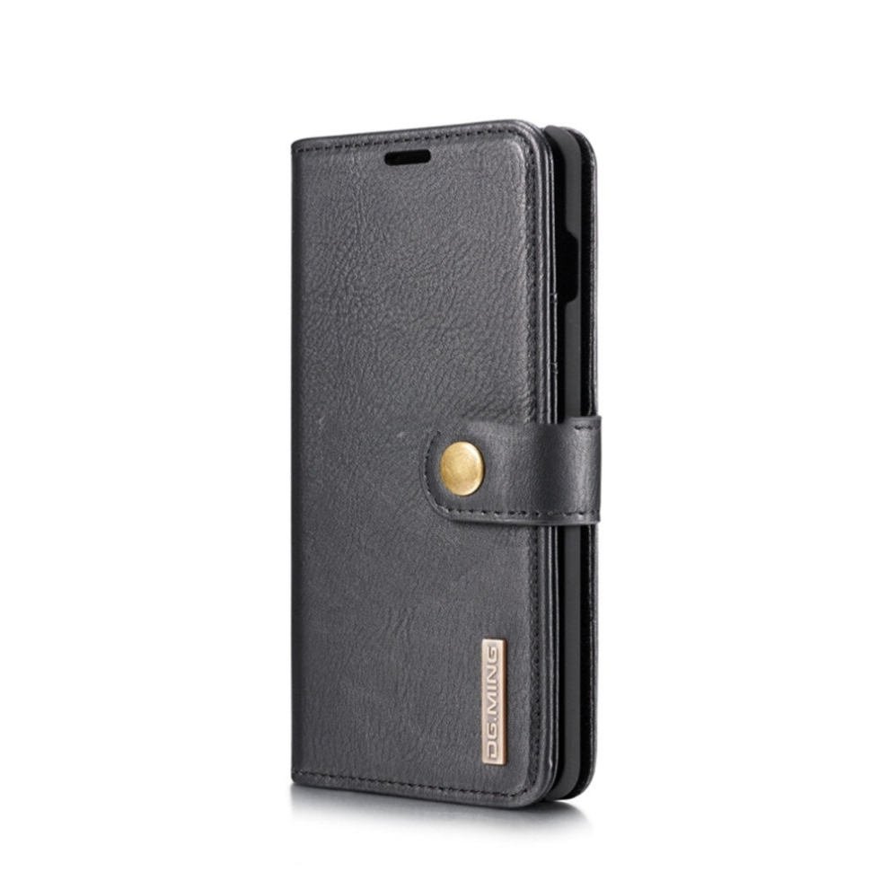 Crazy Horse Texture Flip Detachable Magnetic Leather Case For Galaxy S10, With Holder & Card Slots & Wallet (Black) Black 8881471527447