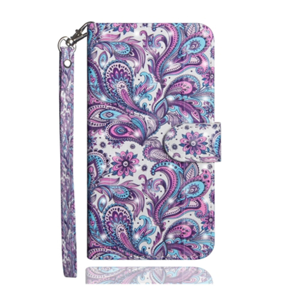 3D Painting Pattern Horizontal Flip Tpu + Pu Leather Case With Holder & Card Slots & Wallet For Galaxy A20 / Galaxy A30(Spiral Pattern) 8881471527478