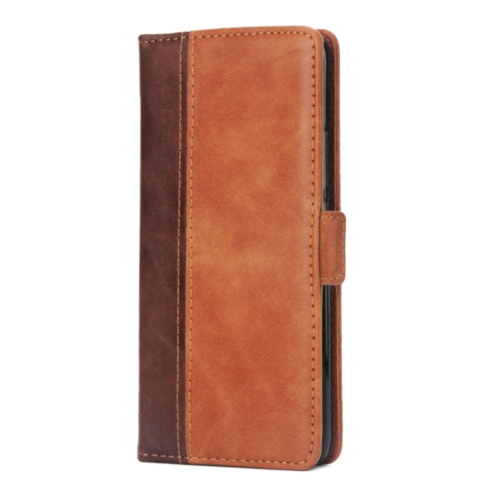 For Huawei Mate 20 Pro Retro Texture Contrast Color Splicing Horizontal Flip Tpu + Pu Leather Case With Card Slots & Holder & Wallet(Brown) Brown 8881471527690