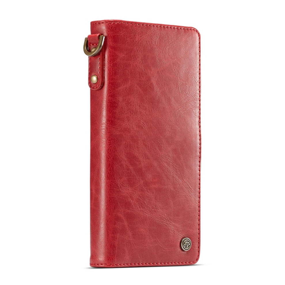 Crazy Horse Texture Magnetic Absorption Detachable Horizontal Flip Leather Protective Case For Galaxy S10e, With Lanyard & Card Slots & Wallet(Red) Red 8881471527744