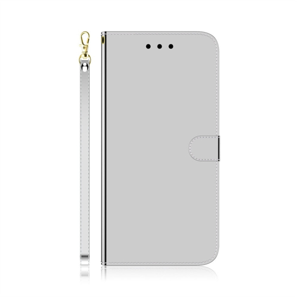 For Huawei Y5 (2019) / Honor 8S Imitated Mirror Surface Horizontal Flip Leather Case With Holder & Card Slots & Wallet & Lanyard(Silver) Silver 8881471529519