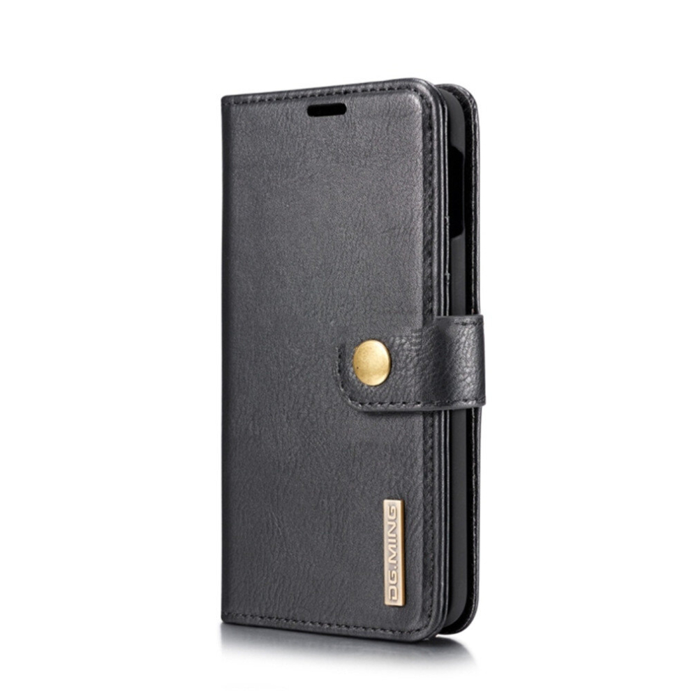 Crazy Horse Texture Flip Detachable Magnetic Leather Case For Galaxy S10 E, With Holder & Card Slots & Wallet (Black) Black 8881471524859