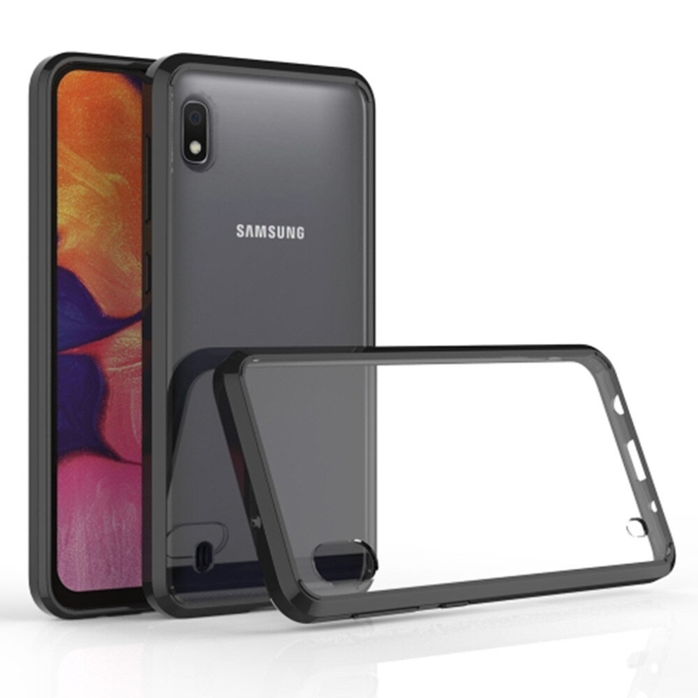 Scratchproof Tpu + Acrylic Protective Case For Galaxy A10(Black) Black 8881471524828