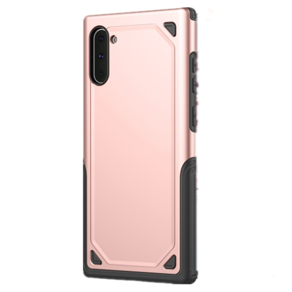 2Pcs Shockproof Rugged Armor Protective Case For Galaxy Note 10(Rose ) Gold 8881471525566