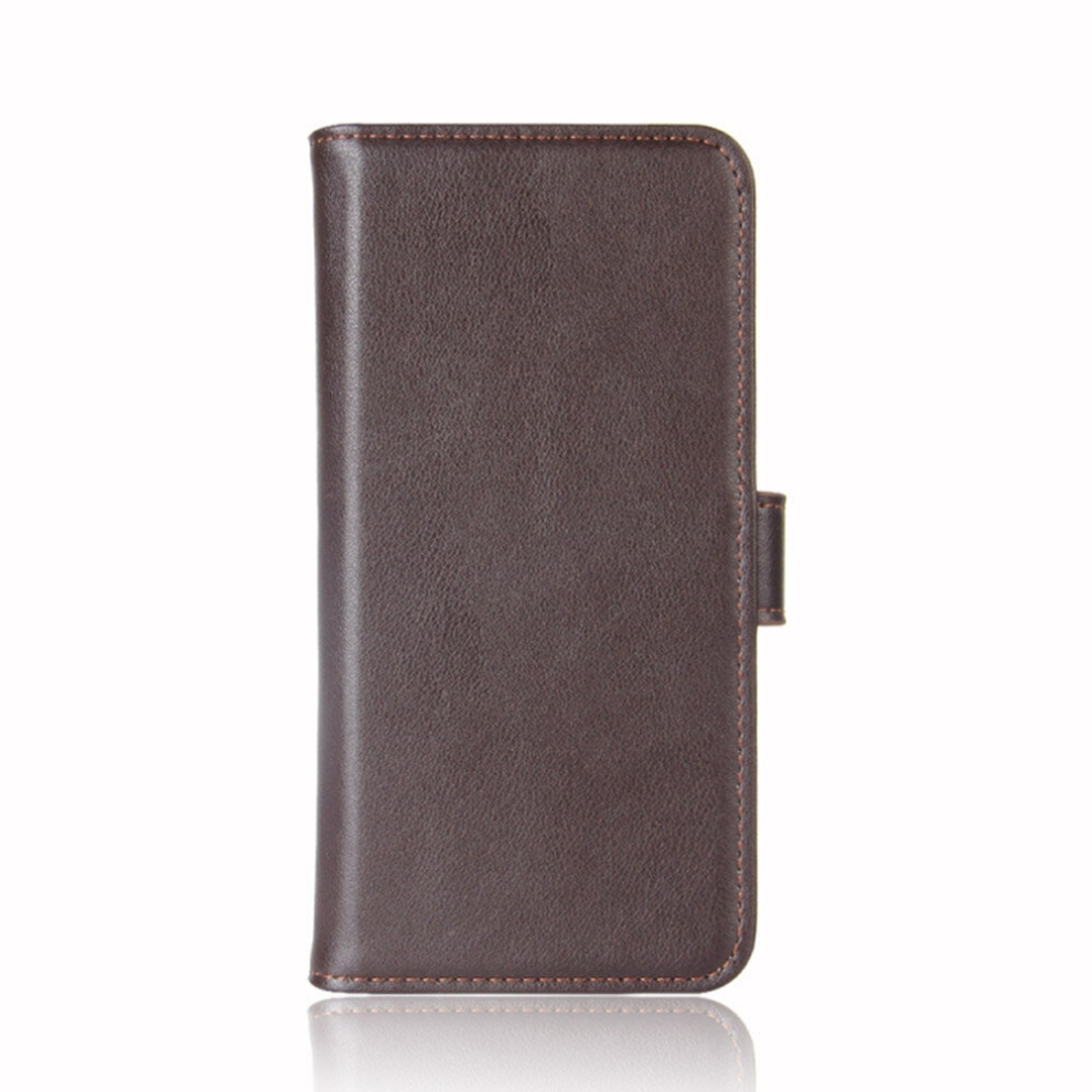 For Oneplus 7T Horizontal Flip Genuine Pu Leather Case With Card Slots & Holder & Wallet(Brown) Brown 8881471532519