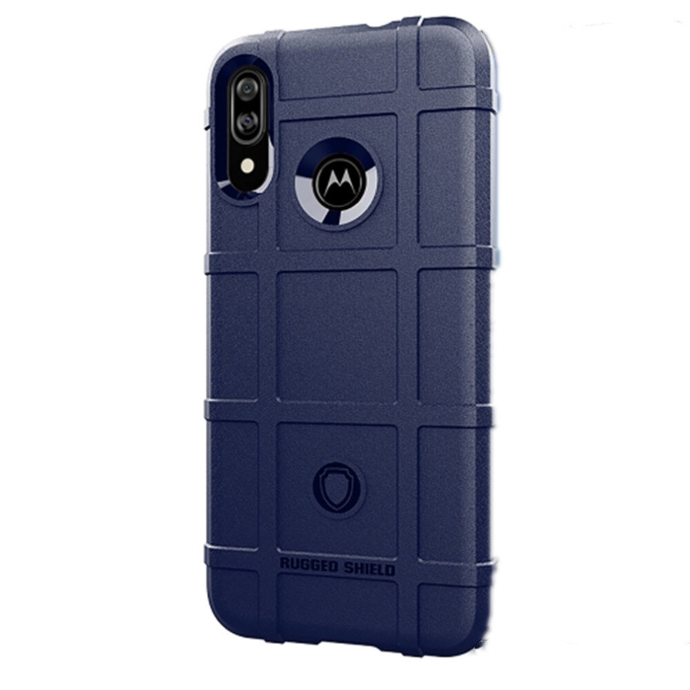 2 Pcs For Motorola E6 Plus Full Coverage Shockproof Tpu Case(Blue) Blue 8881471526990