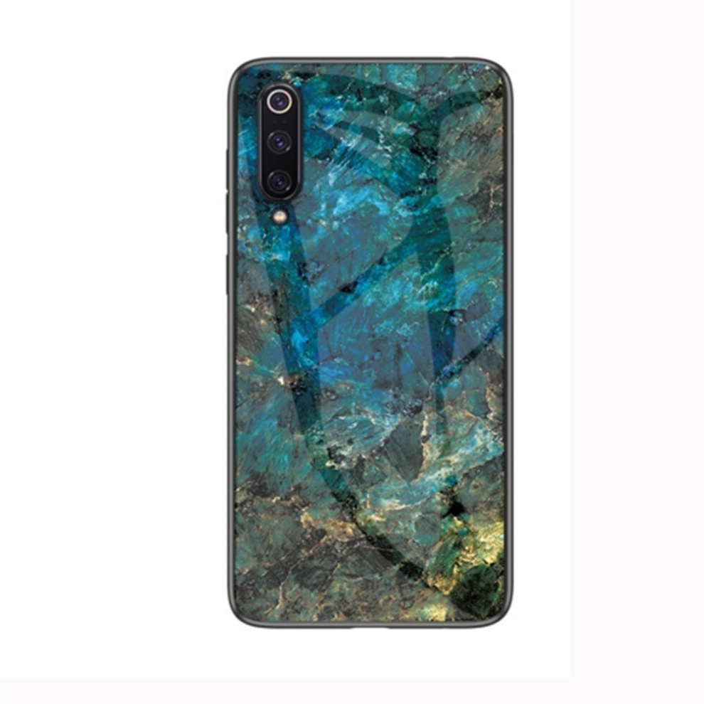 Marble Glass Protective Case For Xiaomi Mi 9(Emerald) 8881471525597