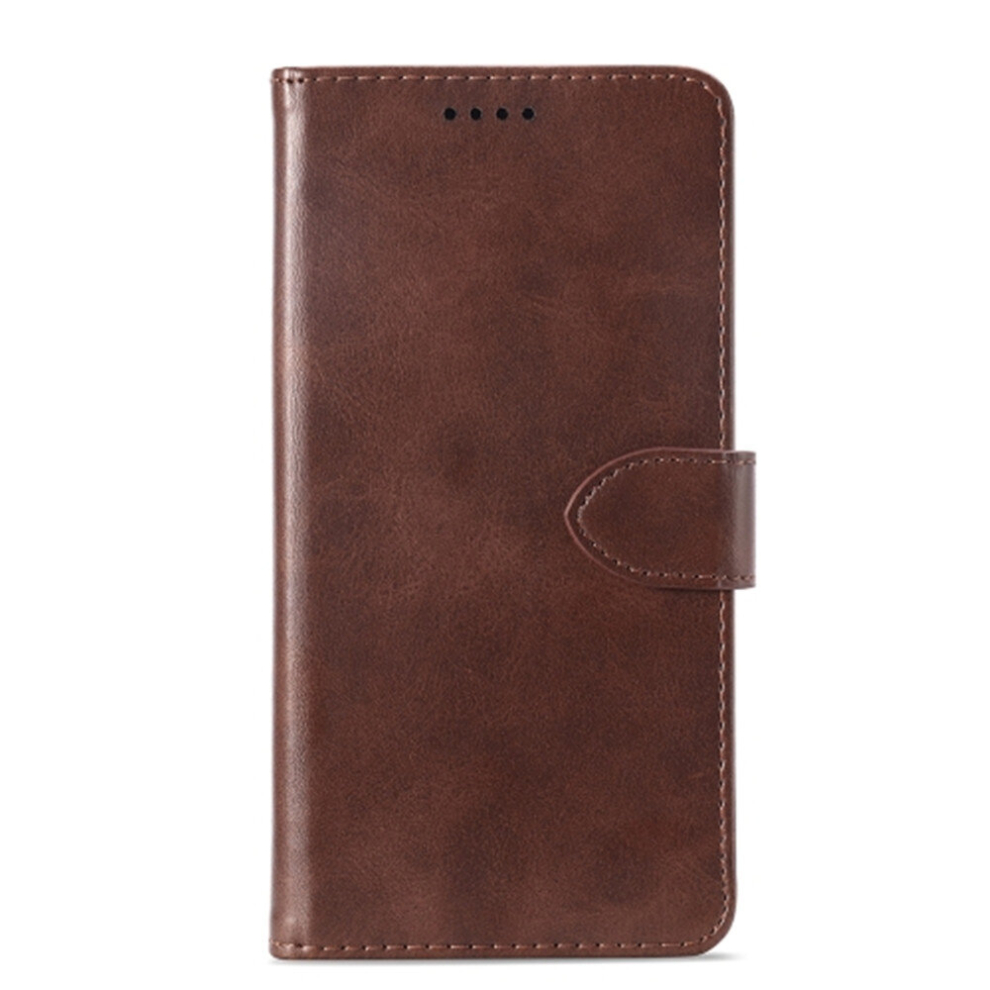 2Pc Calf Texture Horizontal Flip Leather Case For Asus Zenfone Max Pro M2 (Zb631kl)/(Zb631kl), With Holder & Card Slots & Wallet(Brown) Brown 8881471529571