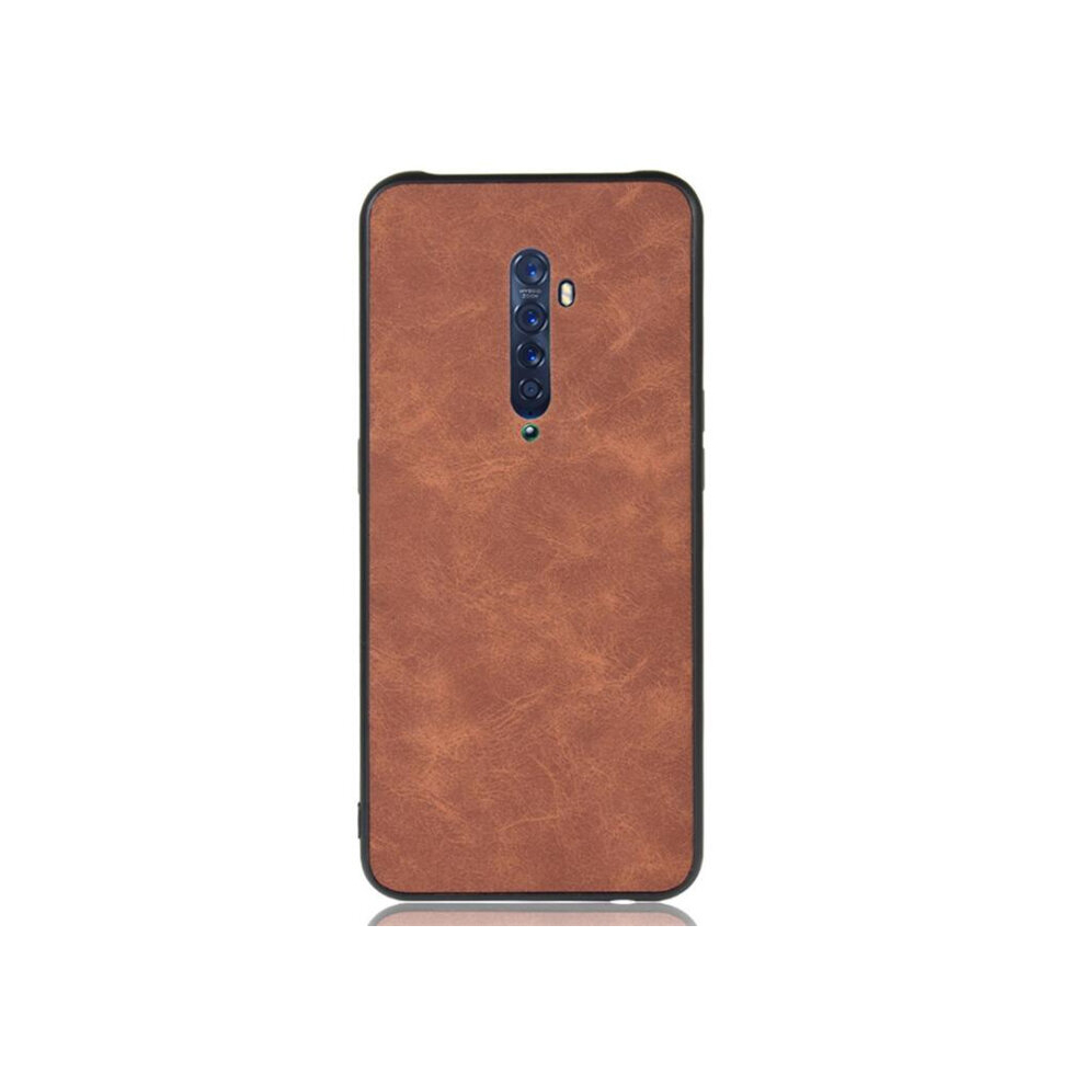 2Pcs For Oppo Reno2 Shockproof Sheep Skin Pc + Pu + Tpu Case 8881471527034