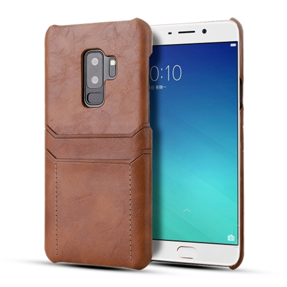 For Galaxy S9 Calf Texture Pu + Pc Protective Case With Card Slots(Brown) Brown 8881471522749
